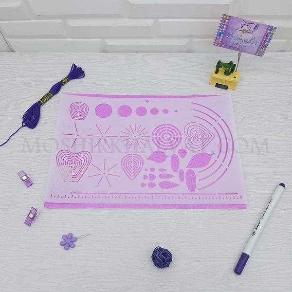 شابلون گلدوزی مدل اشکال هندسی