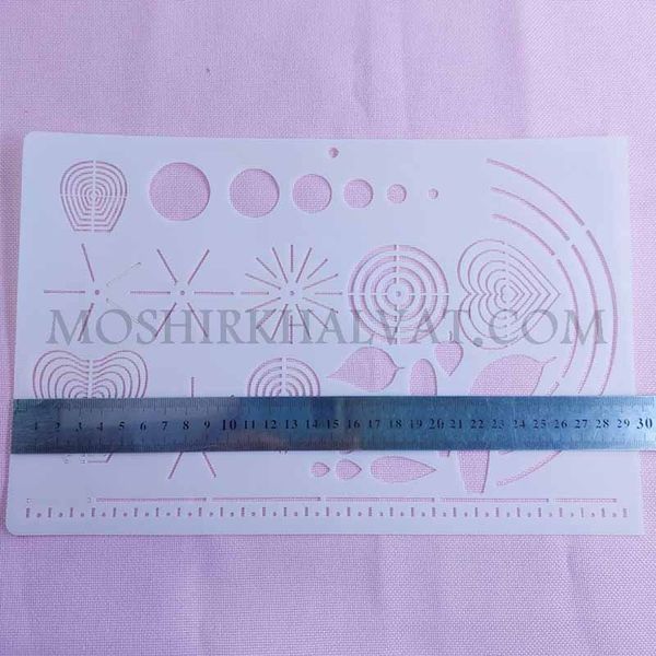 شابلون گلدوزی مدل اشکال هندسی