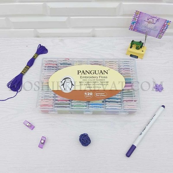 نخ کوبلن بوبین دار مدل پنگوین 120 عددی