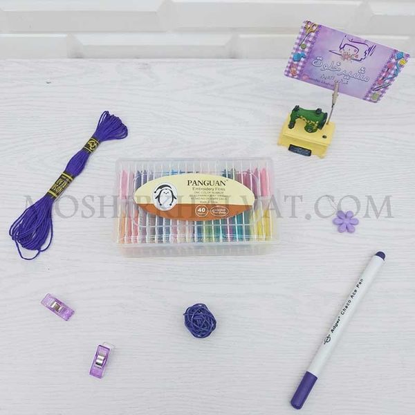 نخ کوبلن بوبین دار مدل پنگوین 40 عددی