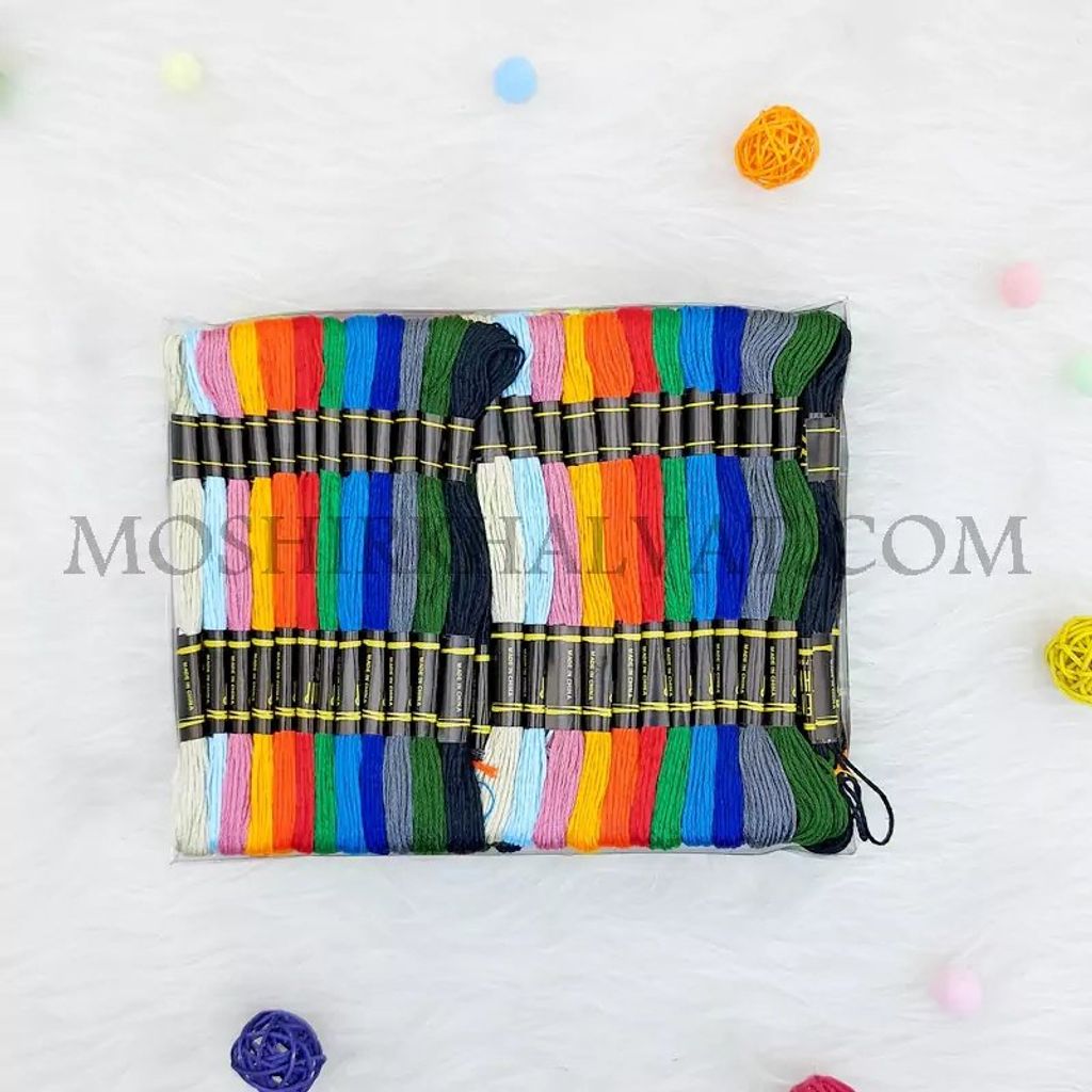 خرید آنلاین نخ گلدوزی مدل کوبلن بسته 100 عددی