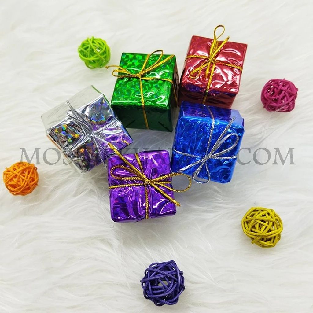 خرید اینترنتی آویز درخت کریسمس مدل کادویی بزرگ