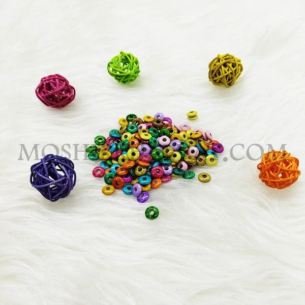 مهره پلاستیکی عدسی بسته 100 عددی