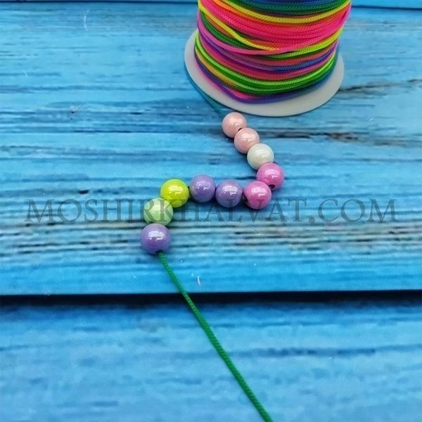 مهره پلاستیکی براق بسته 100 عددی