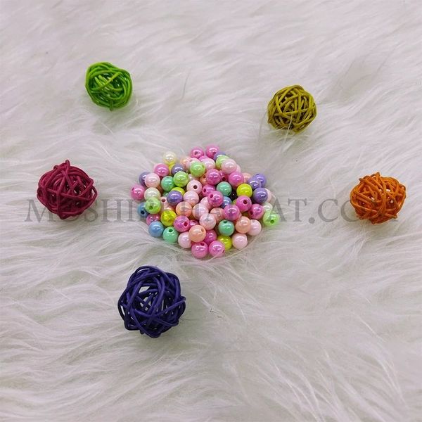 مهره پلاستیکی براق بسته 100 عددی