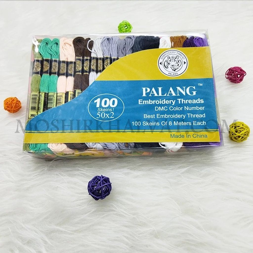 خرید اینترنتی نخ گلدوزی پلنگ 100 عددی