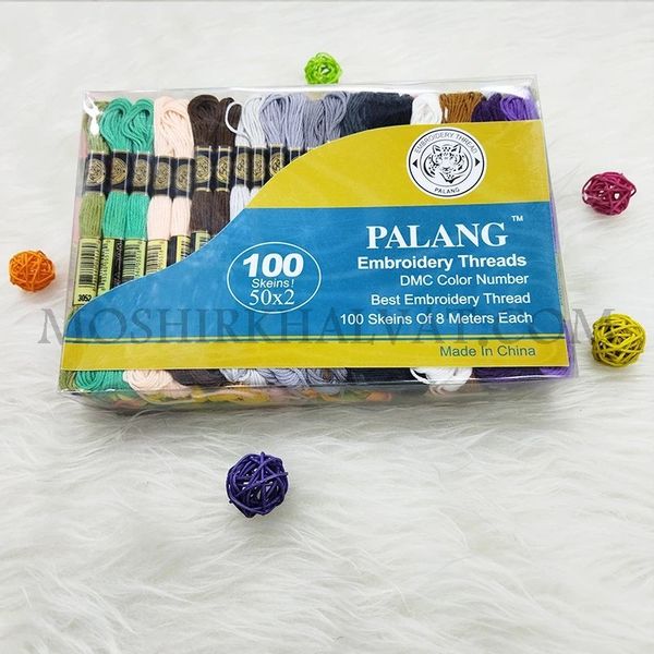 نخ گلدوزی پلنگ 100 عددی