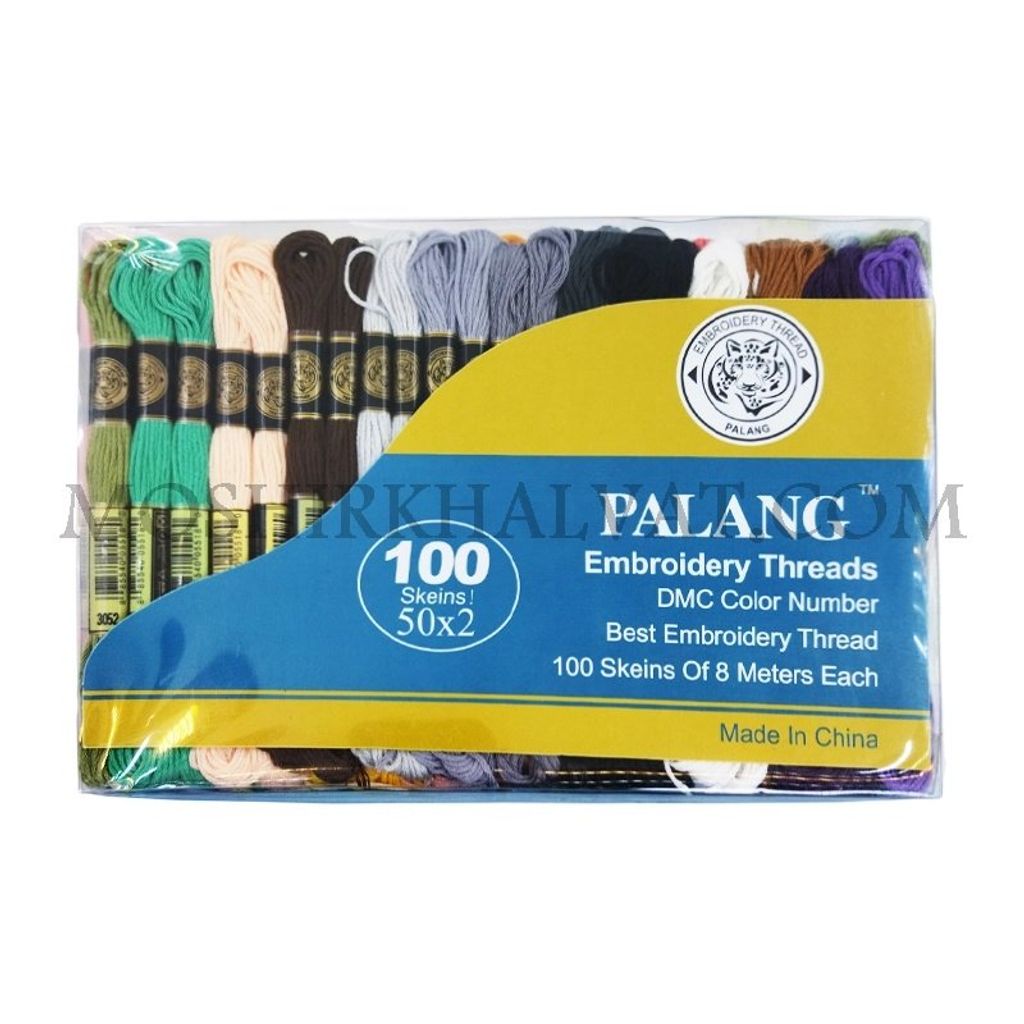 خرید اینترنتی نخ گلدوزی پلنگ 100 عددی