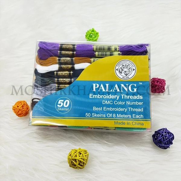 نخ گلدوزی پلنگ بسته 50 عددی