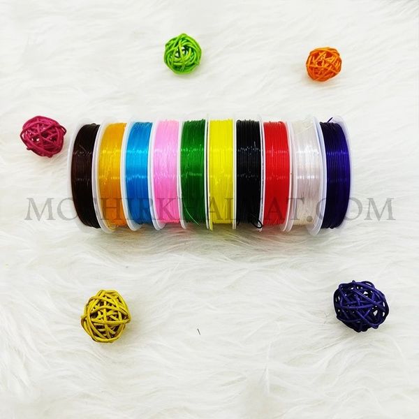 کش دستبند رنگی بسته 10 رنگ