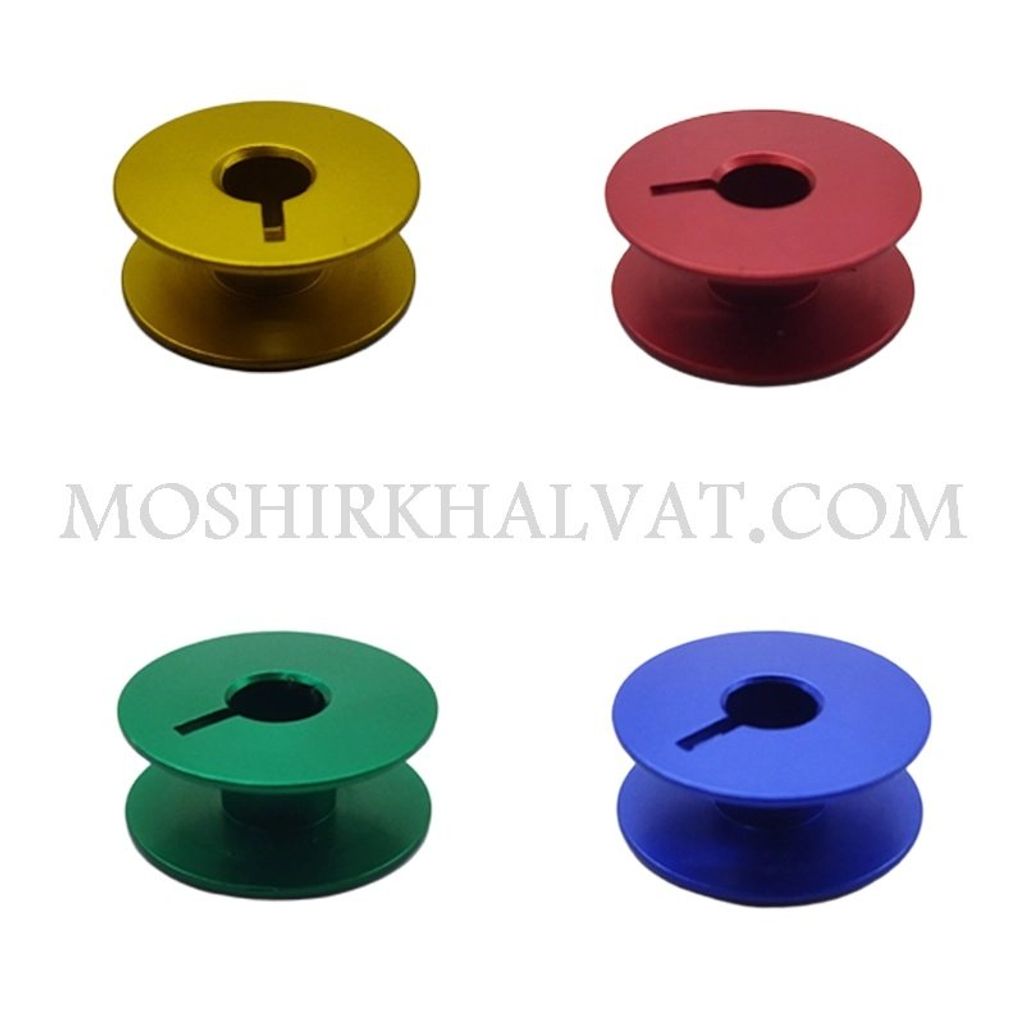 خرید آنلاین ماسوره چرخ صنعتی رنگی بسته 10 عددی