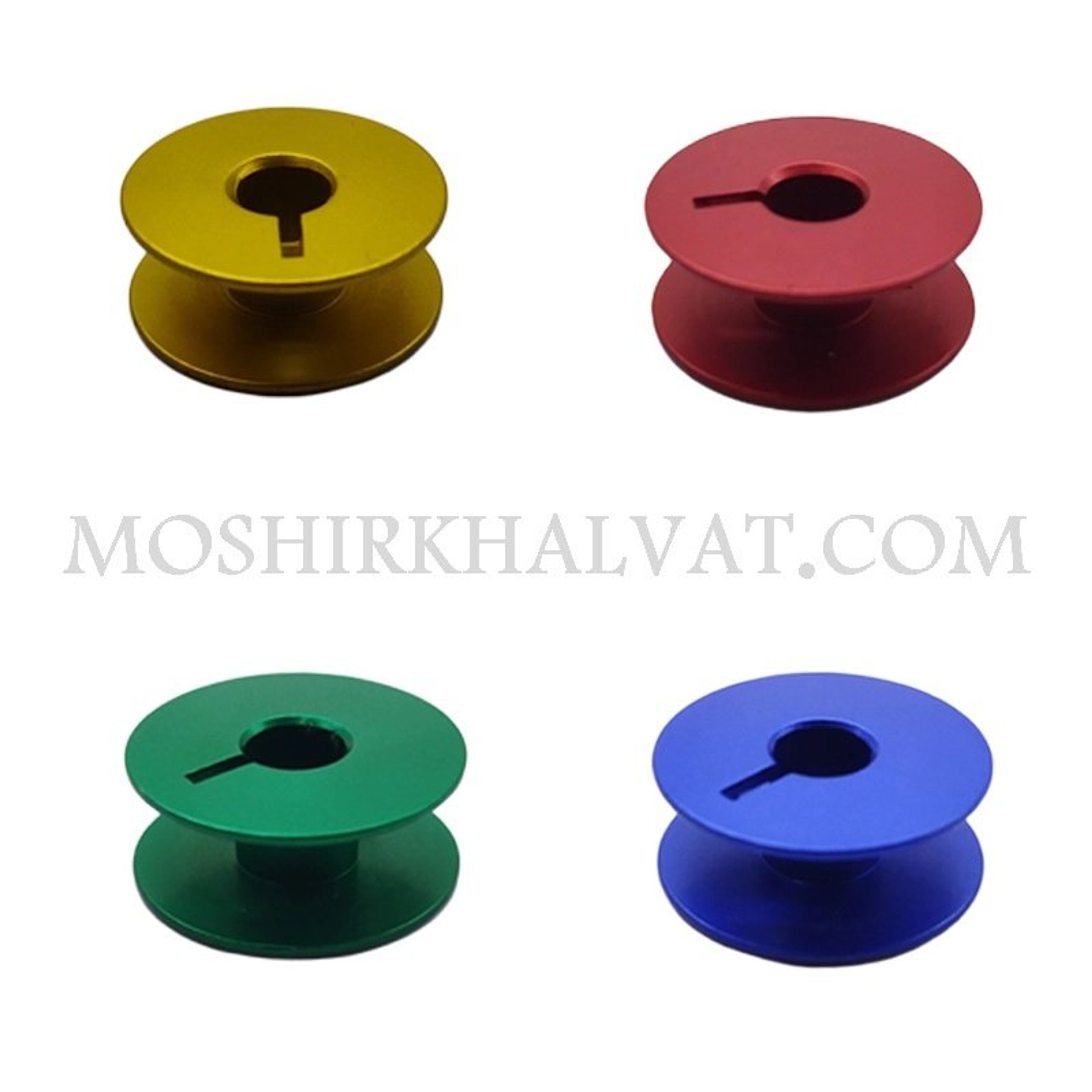 خرید آنلاین ماسوره چرخ صنعتی رنگی بسته 10 عددی