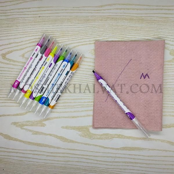 ماژیک پارچه پاک کن دار 10 رنگ