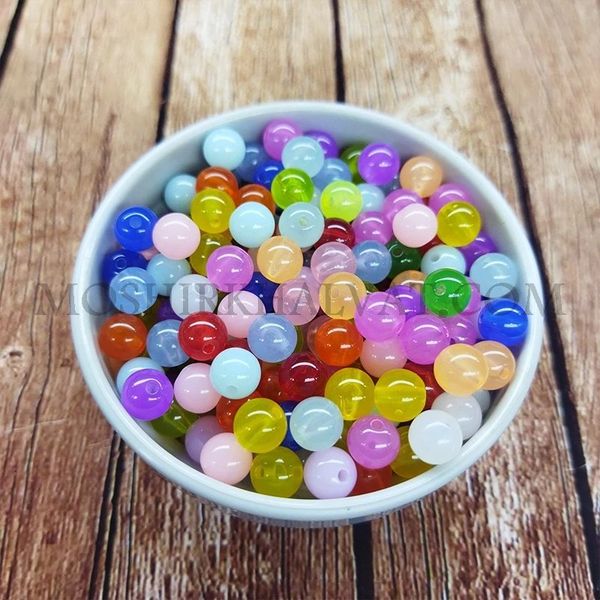 مهره دستبند پلاستیکی آبنباتی بسته 100 عددی