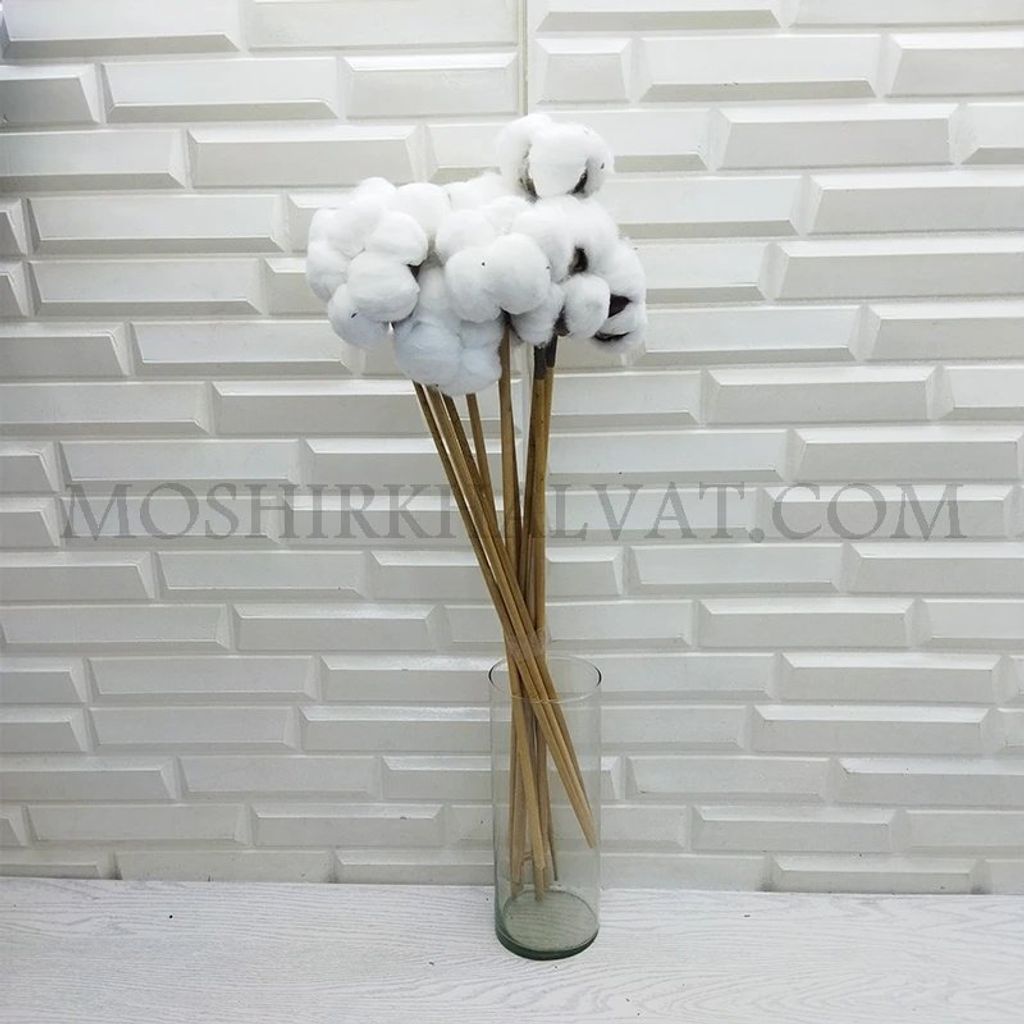 خرید آنلاین گل خشک مدل پنبه تک شاخه بزرگ