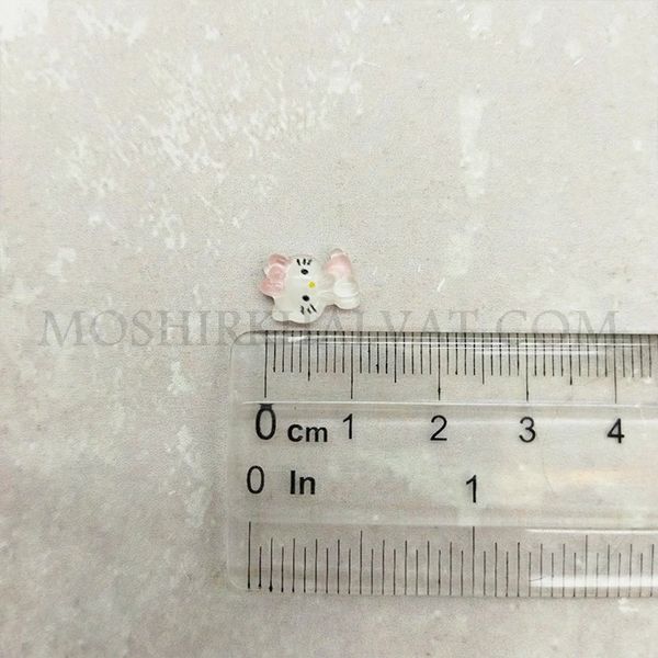 پیکسل شیشه ای مدل کیتی صورتی بسته 10 عددی