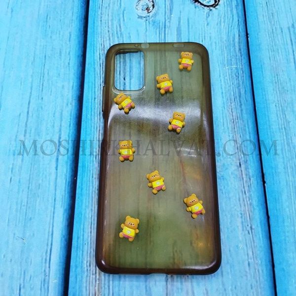 پیکسل شیشه ای مدل خرس قهوه ای بسته 10 عددی