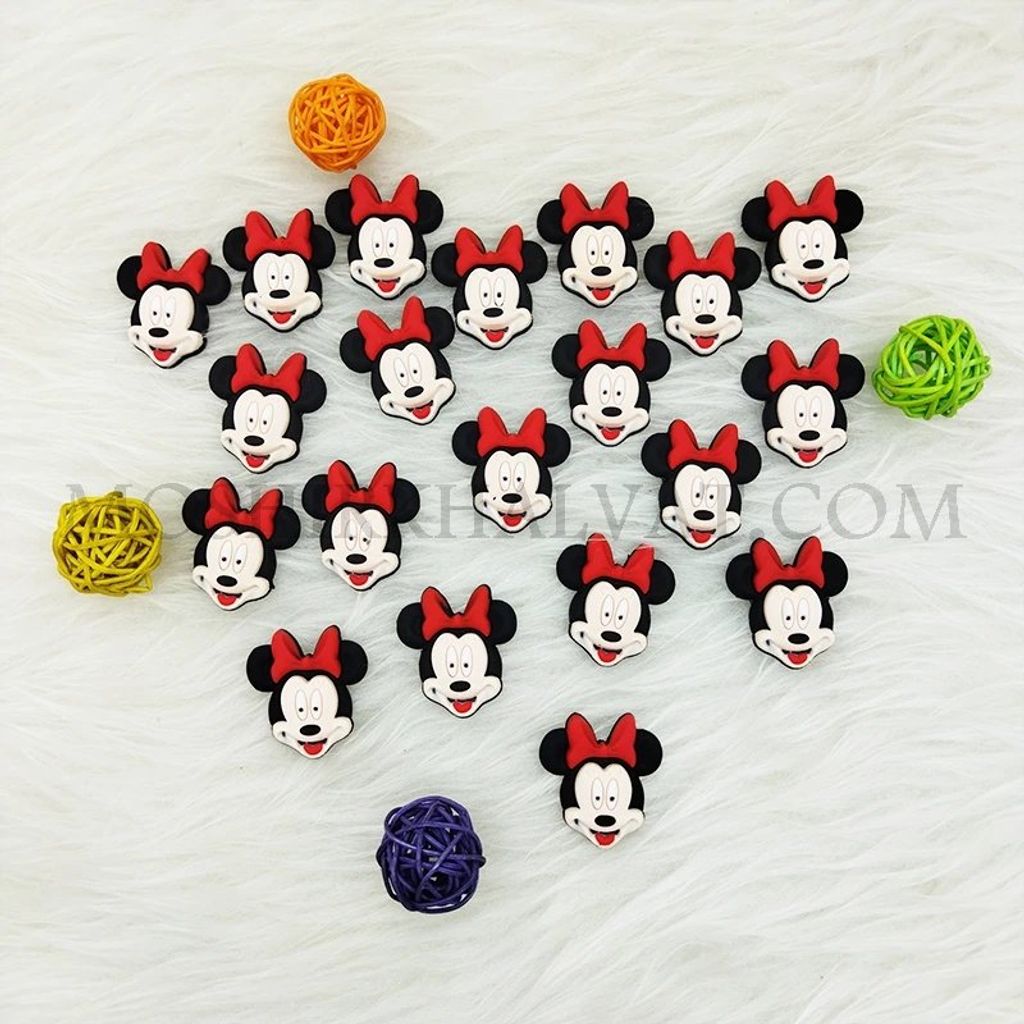 خرید اینترنتی پیکسل سیلیکونی مدل میکی موس بسته 10 عددی