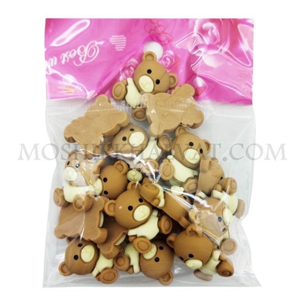 خرید آنلاین پیکسل خمیری خرس قهوه ای بسته 10 عددی