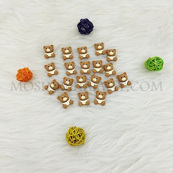 پیکسل خمیری خرس قهوه ای بسته 10 عددی