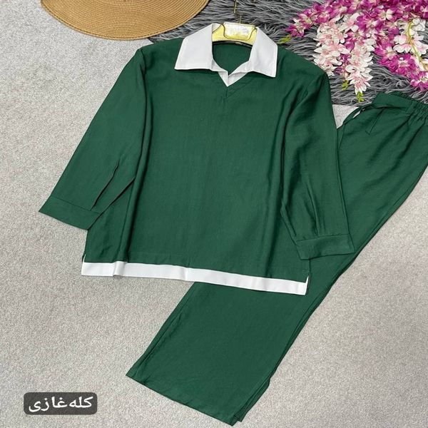 ست تونیک و شلوار مدل سمانه کد 13971