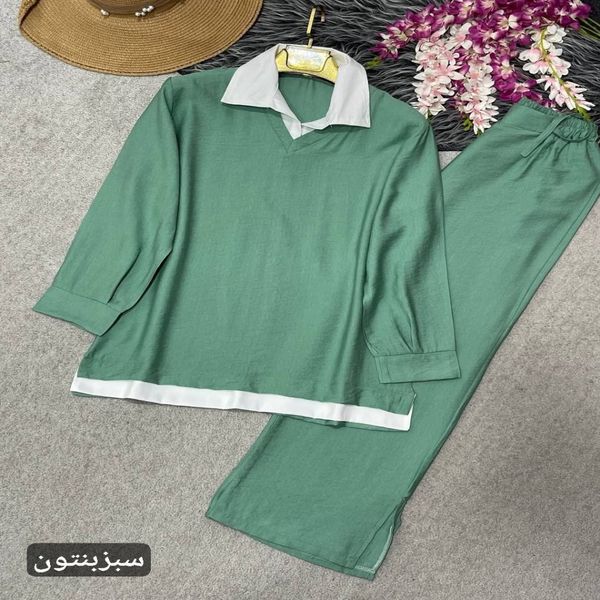 ست تونیک و شلوار مدل سمانه کد 13971
