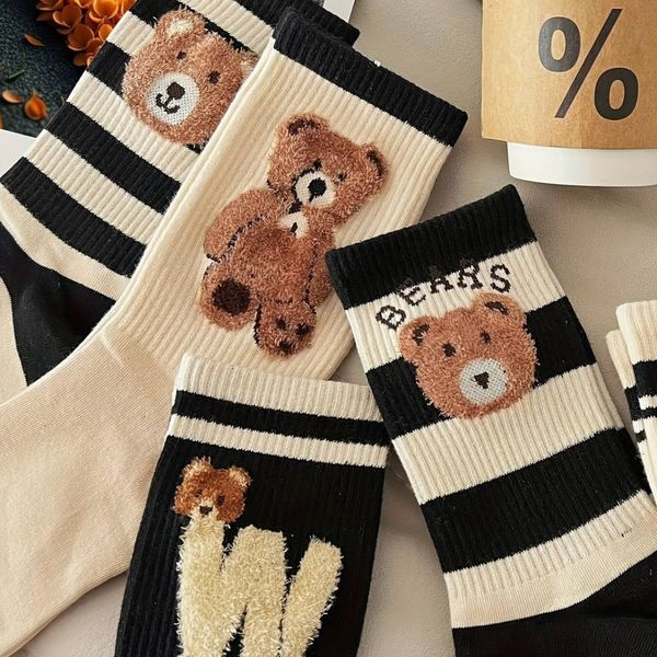 جوراب ساقدار زنانه طرح تدی