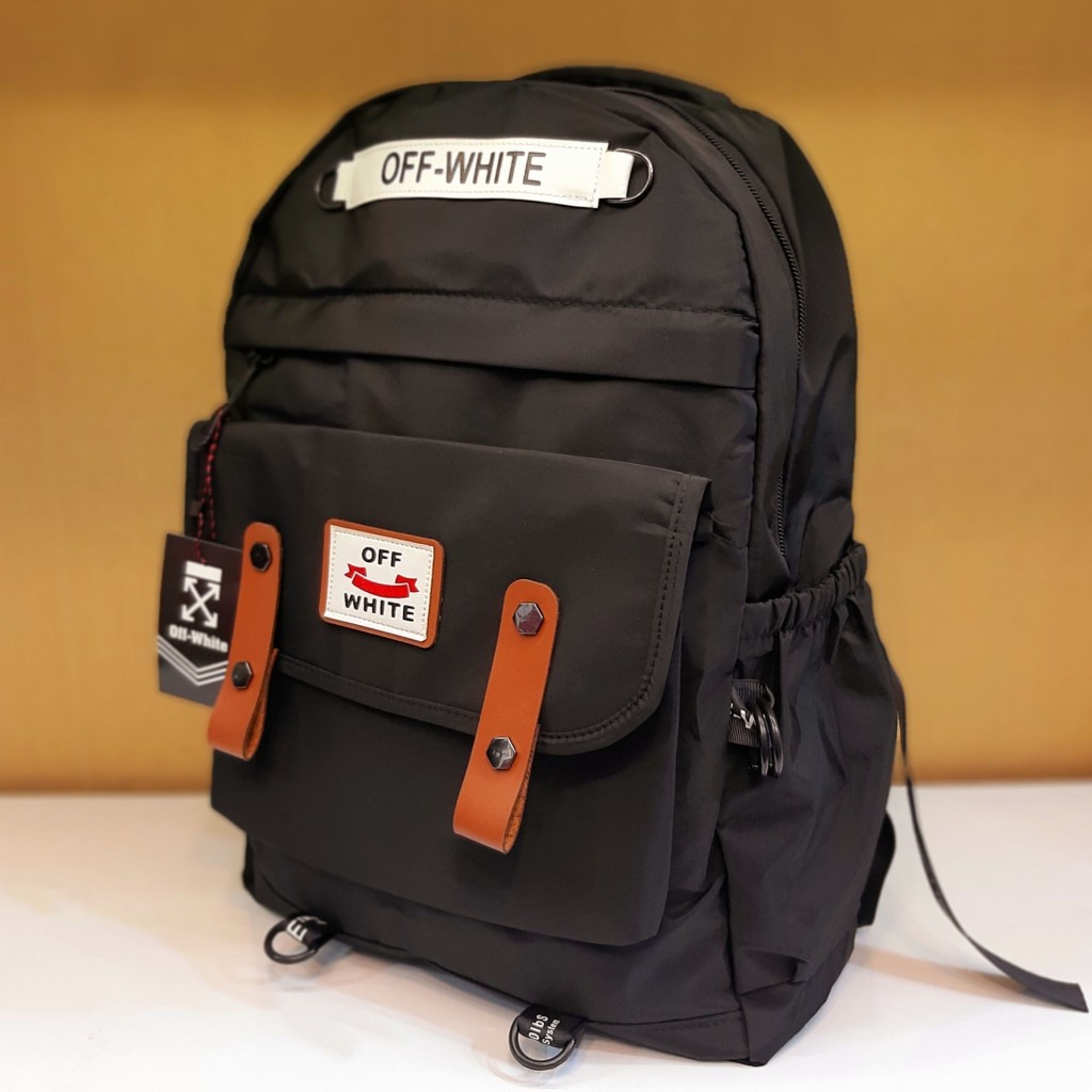 خرید اینترنتی کوله پشتی off white مشکی