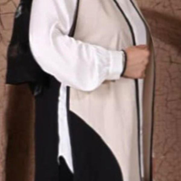 مانتو وست لینن تکه‌دوزی‌شده