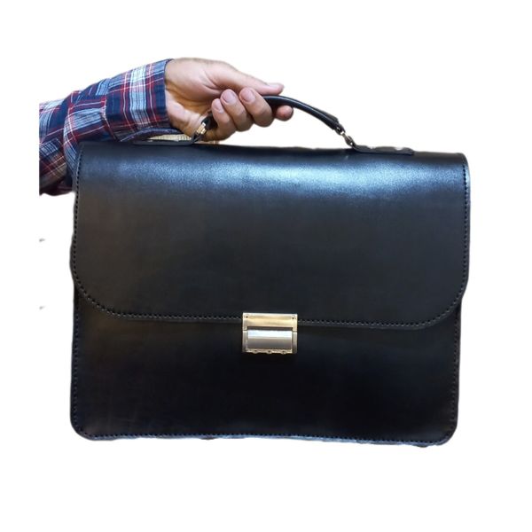 کیف دیپلمات مردانه با چرم طبیعی(دستدوز)