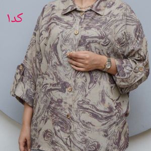 مانتو  ویسکوز کج راه.استین پاکتی