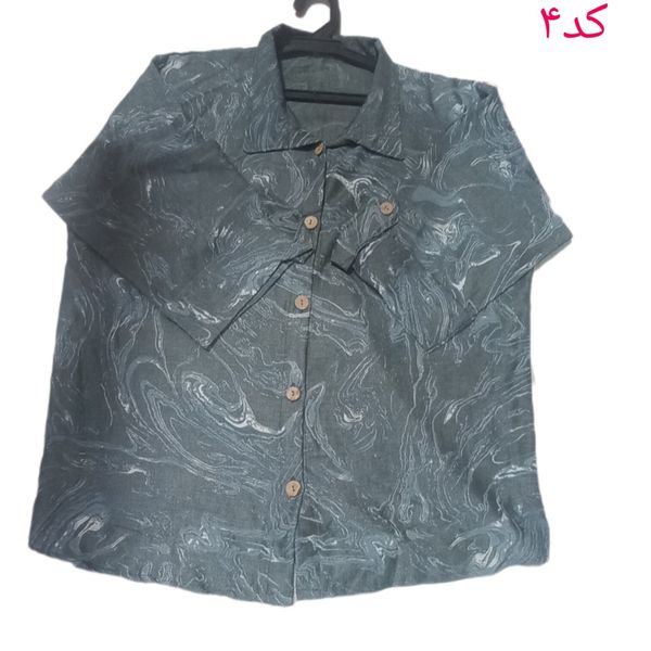 مانتو  ویسکوز کج راه.استین پاکتی