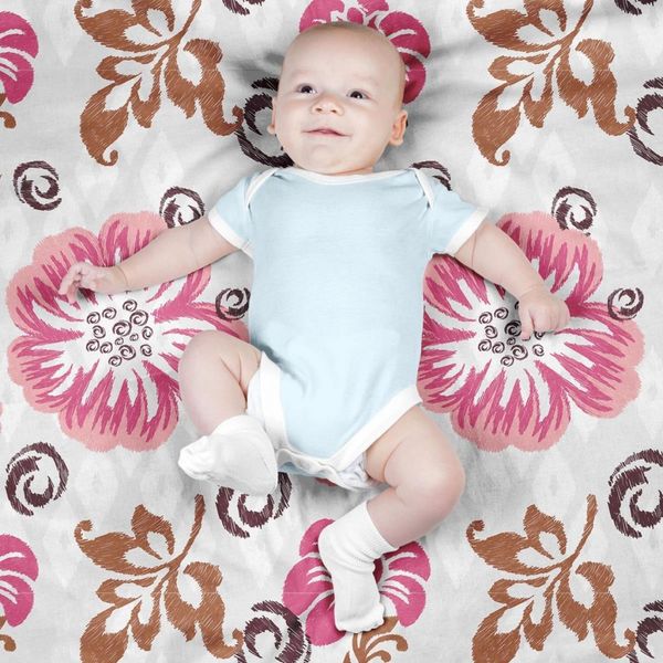 پارچه ملحفه مدل مخمل طرح گل درشت آبرنگی کد 5012711