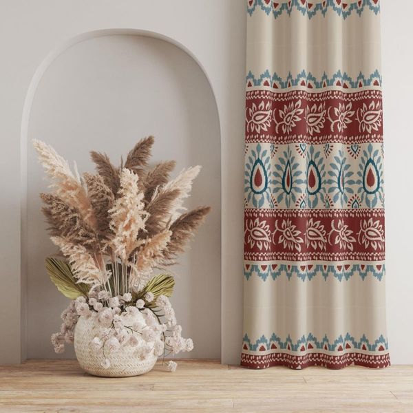 پارچه ملحفه مدل مخمل طرح اسلیمی ایرانی کد 5012713