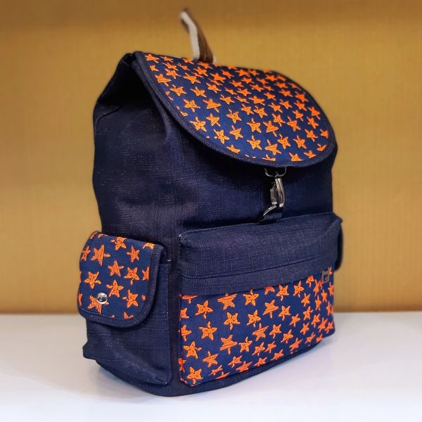 کوله پشتی جین مدل orange Star کد 14424