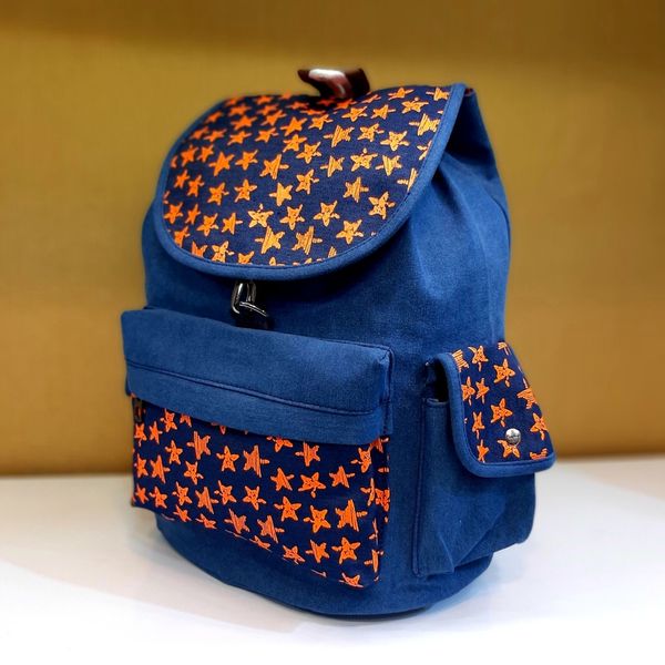 کوله پشتی جین روشن orange Star