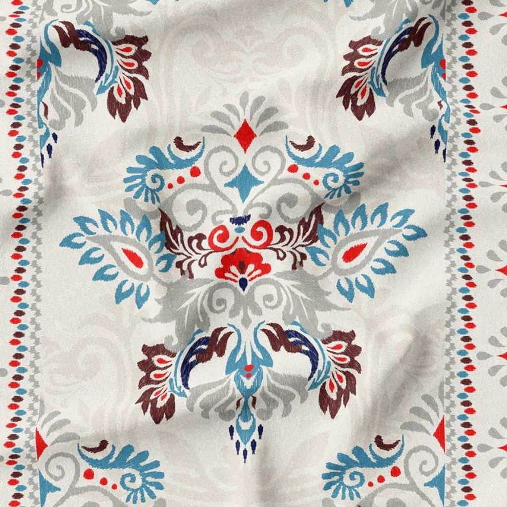 خرید آنلاین پارچه ملحفه پارچه باما مدل مخمل طرح هنر ایرانی کد 5012718