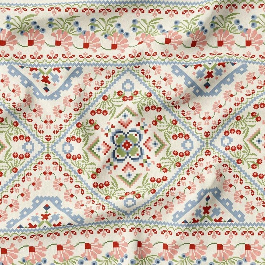 فروش اینترنتی پارچه ملحفه پارچه باما مدل مخمل طرح سنتی کد 5012722