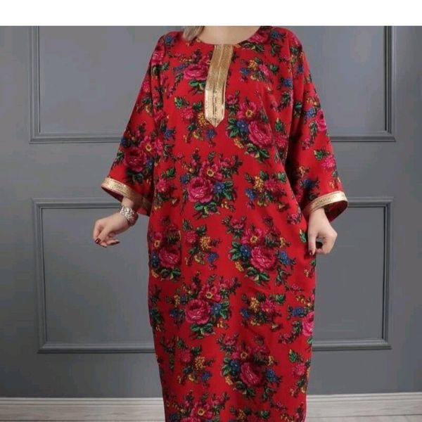 ساحلی زنانه پیراهن بلند نخ ترکمنستان اورجینال فری سایز