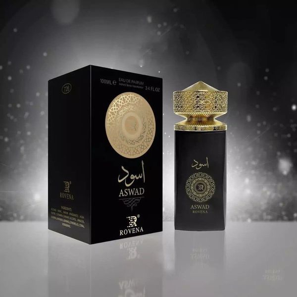 عطر ادکلن مردانه اسد روونا ( جدید ) اسود ASWAD رایحه اسد لطافه - بسیار خوشبو با ماندگاری عالی