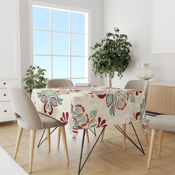 پارچه ملحفه مدل مخمل طرح گل سنتی کد 5012728