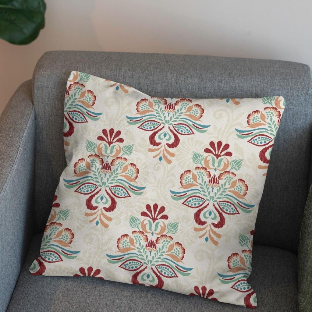 فروش اینترنتی پارچه ملحفه پارچه باما مدل مخمل طرح گل سنتی کد 5012728