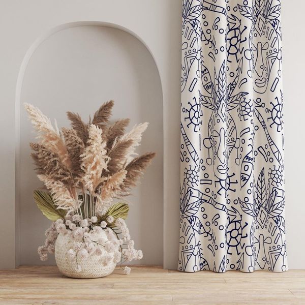 پارچه ملحفه مدل مخمل طرح افریقایی کد 5012731