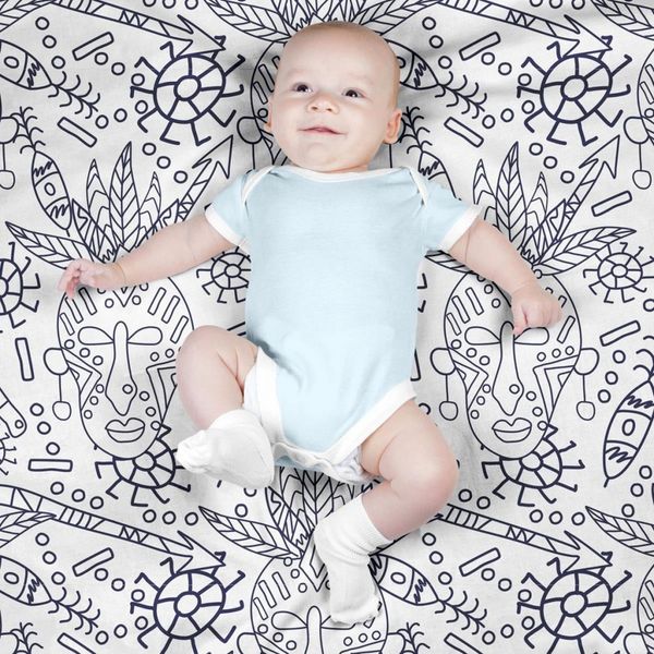 پارچه ملحفه مدل مخمل طرح افریقایی کد 5012731