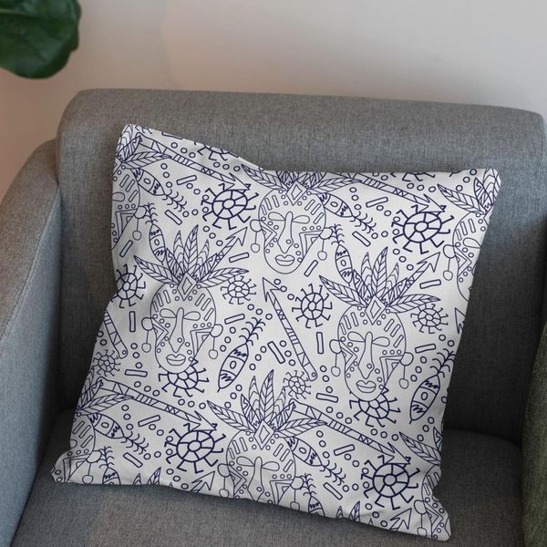 پارچه ملحفه مدل مخمل طرح افریقایی کد 5012731