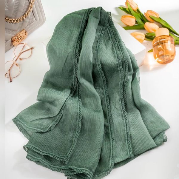 شال حریر نخ دانتل مجلسی