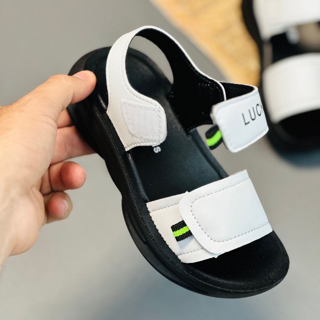 خرید اینترنتی قیمت صندل بچگانه اسپرت دو چسب برند LuckyKids کد 013003