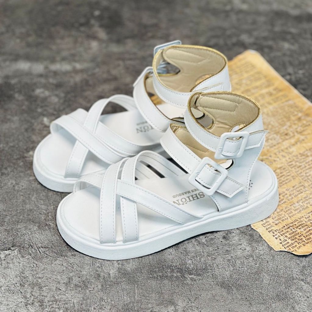 خرید اینترنتی قیمت صندل دخترانه طرح گلادیاتور کد 030601