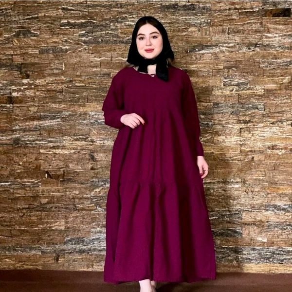 مانتو پیراهنی الیاف طبیعی ساحلی زنانه خنک فری سایز8