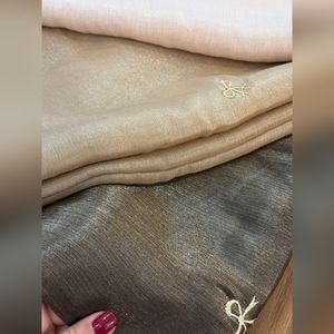فروش اینترنتی شال پاپیونی حریر نخ شاین وارداتی